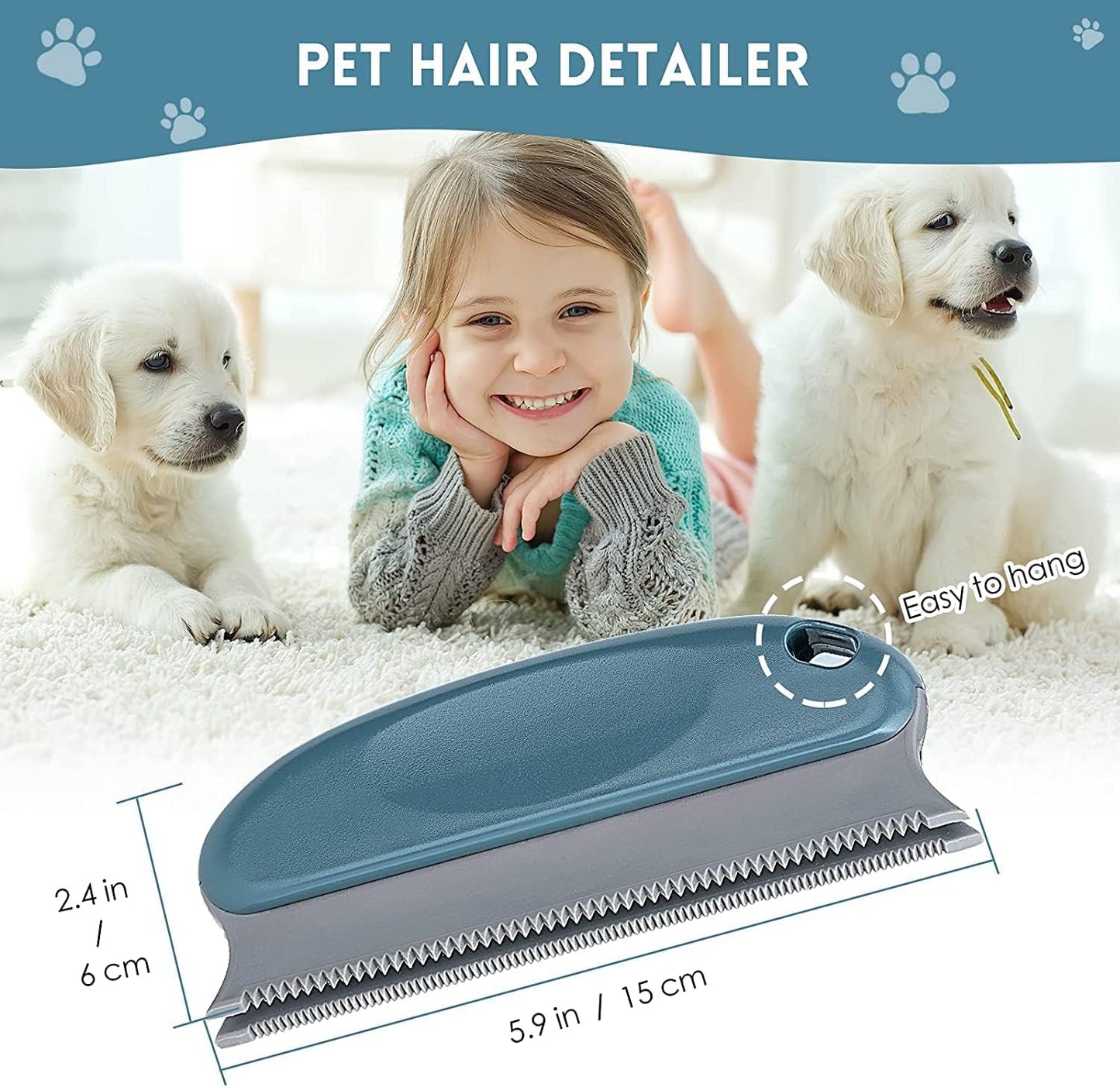 Diva Claws™ Purr Clean – Pet Hair Brush