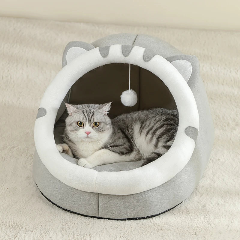 Diva Claws™ Furry House – Cat Bed Cushion