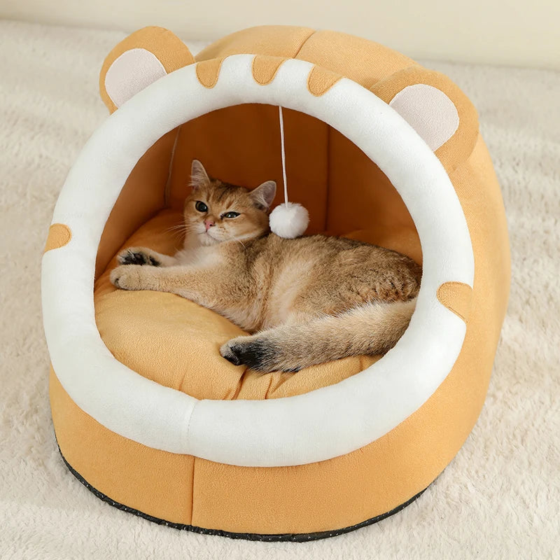 Diva Claws™ Furry House – Cat Bed Cushion
